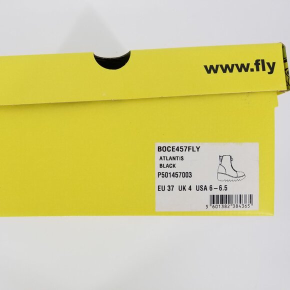 NWY Fly London Patent Leather Zip Front Ankle Boots 37, Goth, Grunge, Whimsigoth - Picture 10 of 12